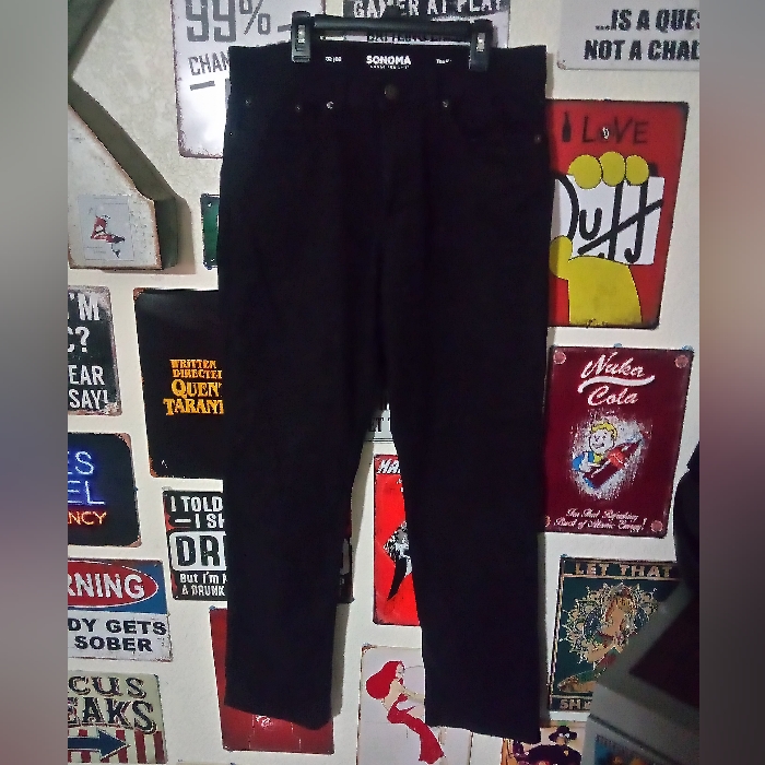 Preowned Sonoma Black Denim Pants
